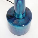 Rare Jørgen Holstein ceramic table lamp / mid-century Danish modern design / lamp / turquoise / 1960s / 1970s