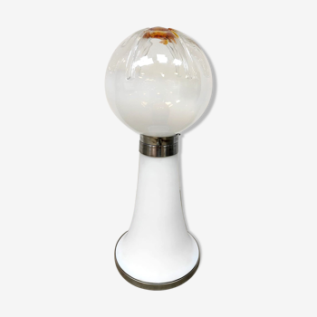 Lampe de table en verre design italien vintage