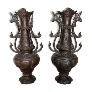 Paire de vases régule