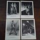4 photographs/postcards, limited edition of 1992, in black and white