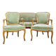 Louis XV Style Natural Wood Living Room, 19th Century