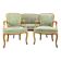 Louis XV Style Natural Wood Living Room, 19th Century