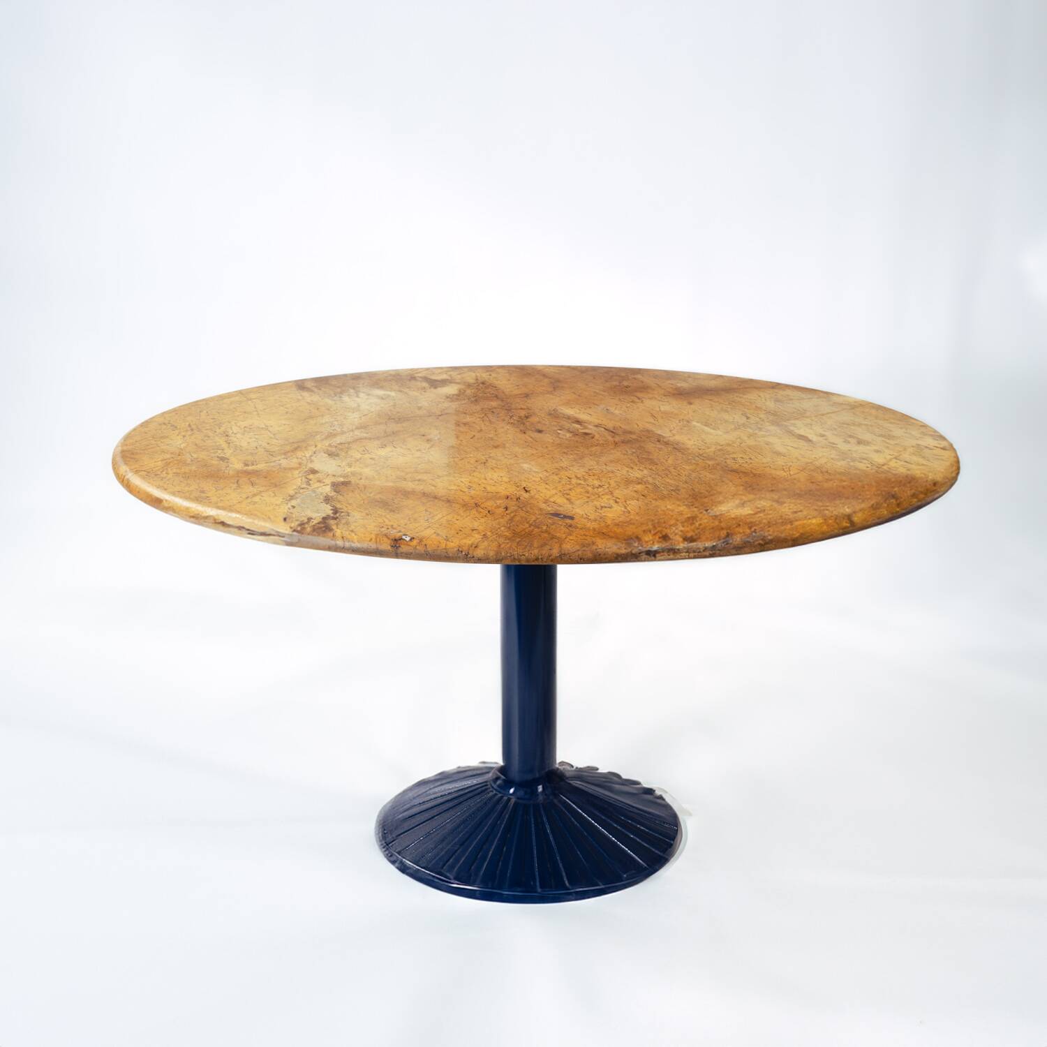 Table ronde postmoderne en marbre Zanotta, Italie, années 1980