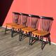 Set of 4 chairs by Sven-Erik Fryklund for Hagafors, Sweden, 1960s.