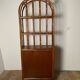 70" Rattan and Bamboo Shelf