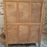 French Art Deco Wardrobe – 1930s – Solid Beech Storage