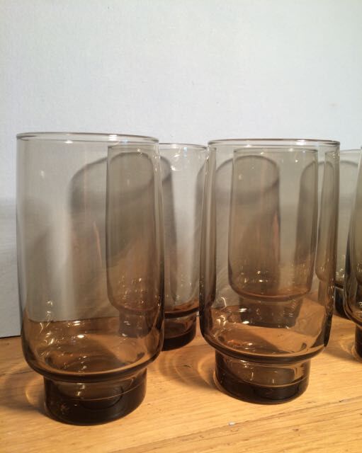 Set of 14 fruit juice glasses 70