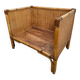 Fauteuil vintage en rotin et bambou