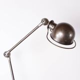 Metal desk lamp, Industrial style with two articulated arms by Jean-Louis Domecq for Jieldé.