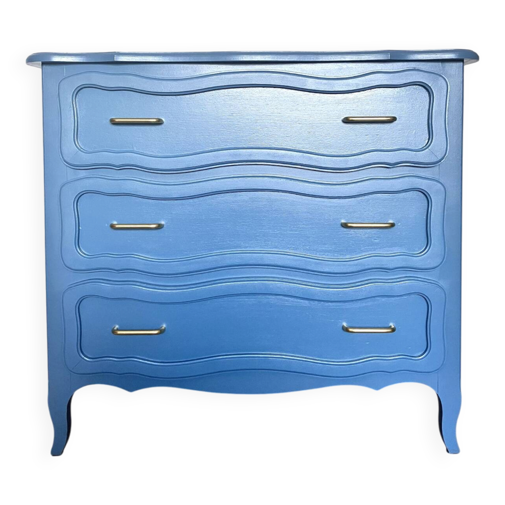 Organic blue chest of drawers