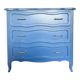Organic blue chest of drawers