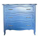 Commode bleue organique