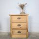 Small workshop cabinet with 3 pine drawers.