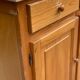2-part solid wood buffet display cabinet kitchen storage cabinet 94cm