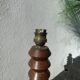 Art Deco wooden lamp base in the style of Charles Dudouyt.