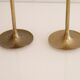 Pair of Scandinavian brass candle holders 1960