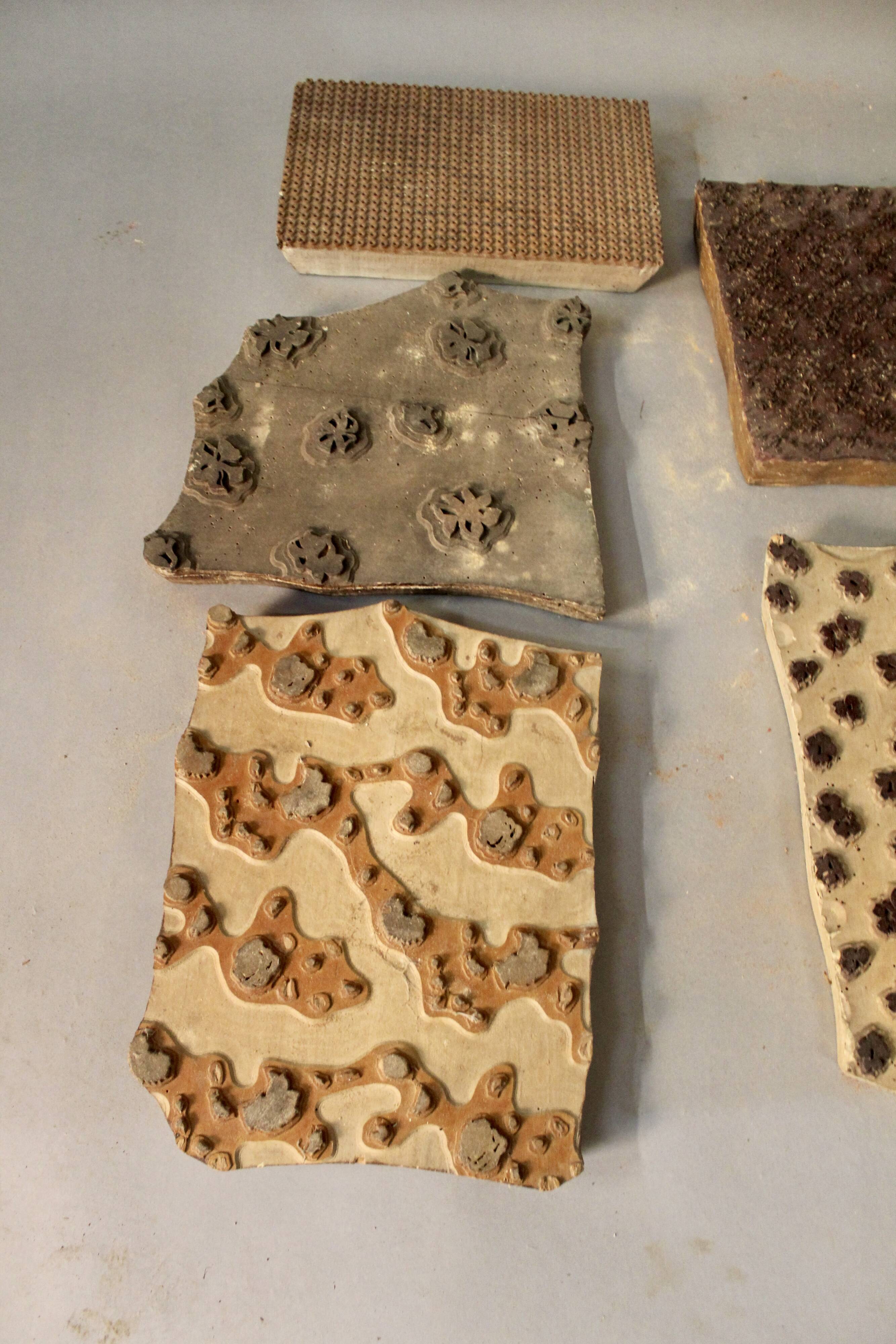 Set of 8 printing plates XIXth