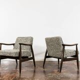 Pair of Mid-Century Modern GFM 87 Armchairs by Juliusz Kędziorek, 1960s