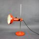 1970s German Orange Adjustable Desk Lamp Bauhaus Style
