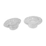 Duo candlesticks glass reims 2