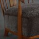 Armchair by Fritz Hansen, Model 1590, Elm & Lambswool, Scandinavian Modern, 1940s