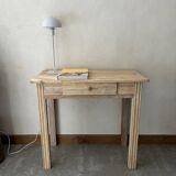 Raw wood desk