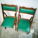 Pair of Shanghai folding chairs