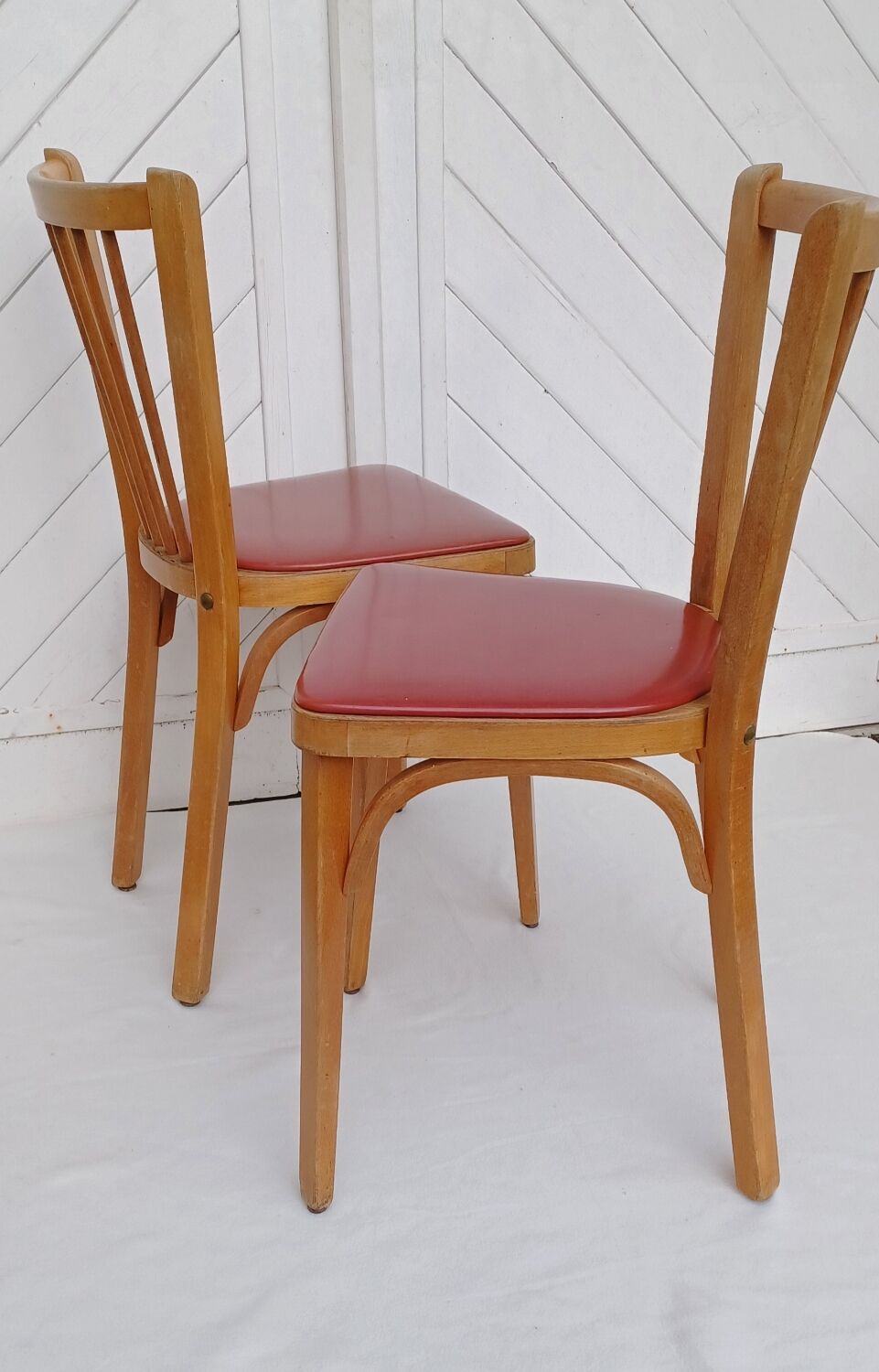 Pair of Baumann bistro chairs no. 12