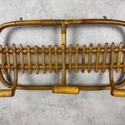1960s Italian Rattan Coat Rack