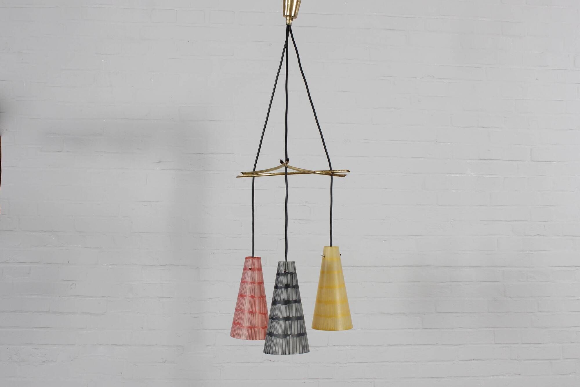 Coloured vintage ceiling lamp pendant lamp 60s 70s MCM