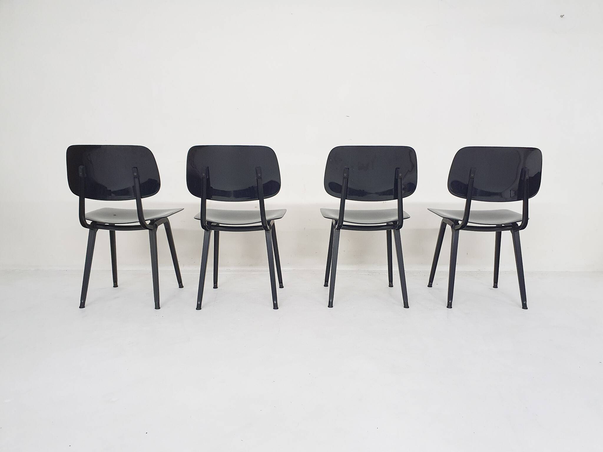 Set of four Friso Kramer for Ahrend de Cirkel "Revolt" dining chairs, The Netherlands 1993