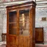 Library in mahogany flammé period Louis Philippe XIXth