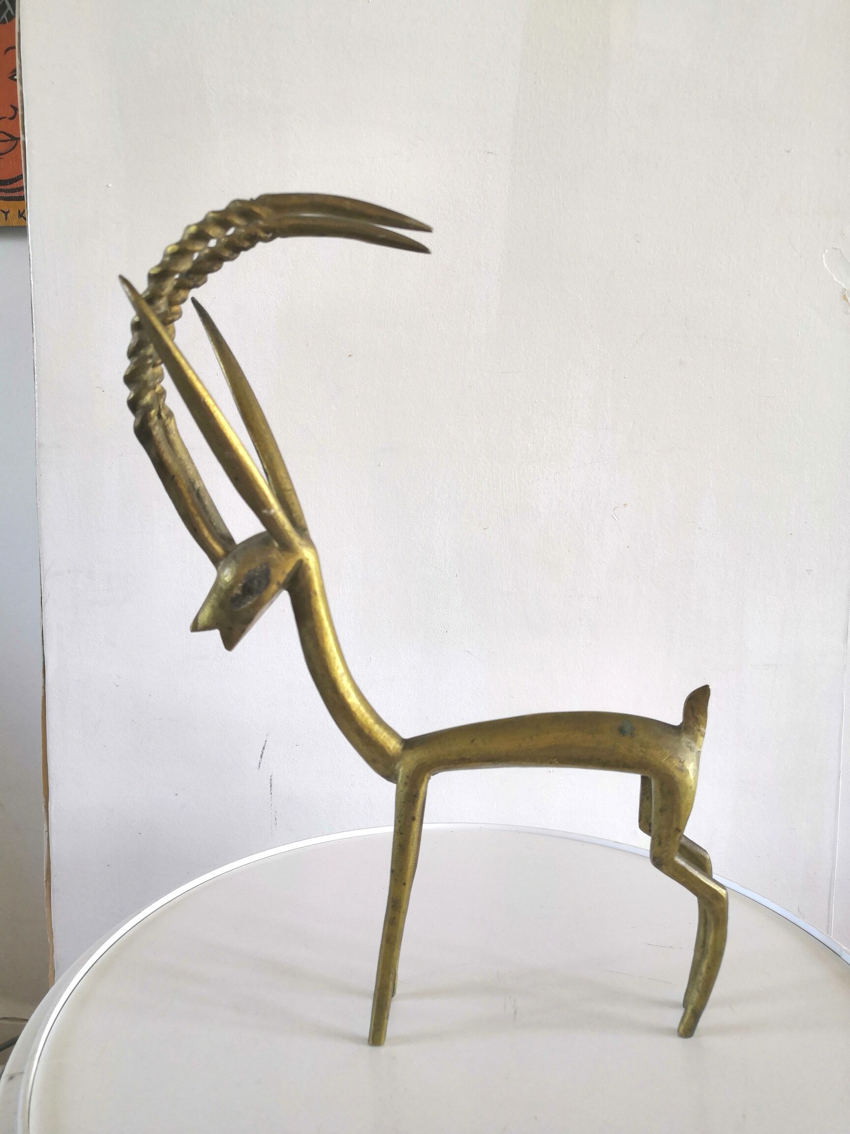 Vintage bronze antelope