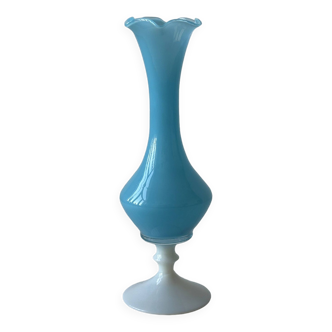 Opaline blue vase