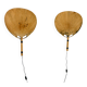 Pair of wall sconces "Uchiwa" by Ingo Maurer for M Design, 1960s