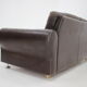 1970s Danish Brown Leather 2 Seater Sofa