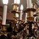 Lustre en bronze doré et cristal taillé, milieu XIXe siècle