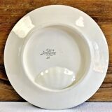 Set of 6 old Digoin Sarreguemines asparagus slushie plates