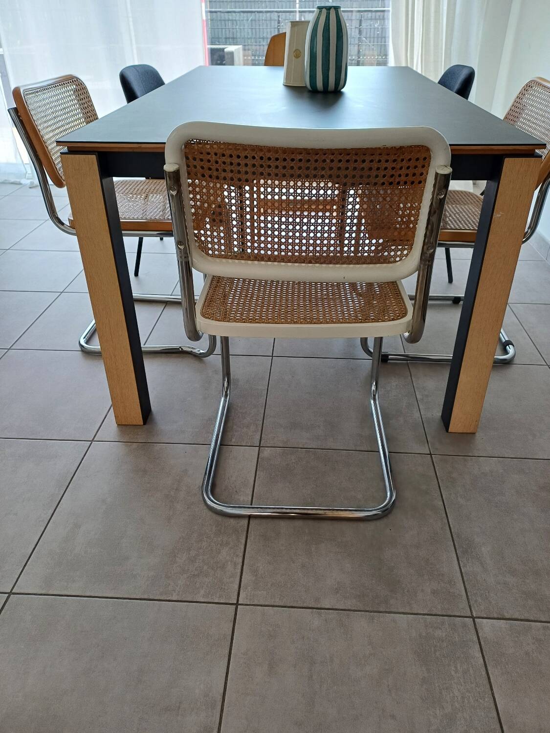 Marcel Breuer B32 white chair