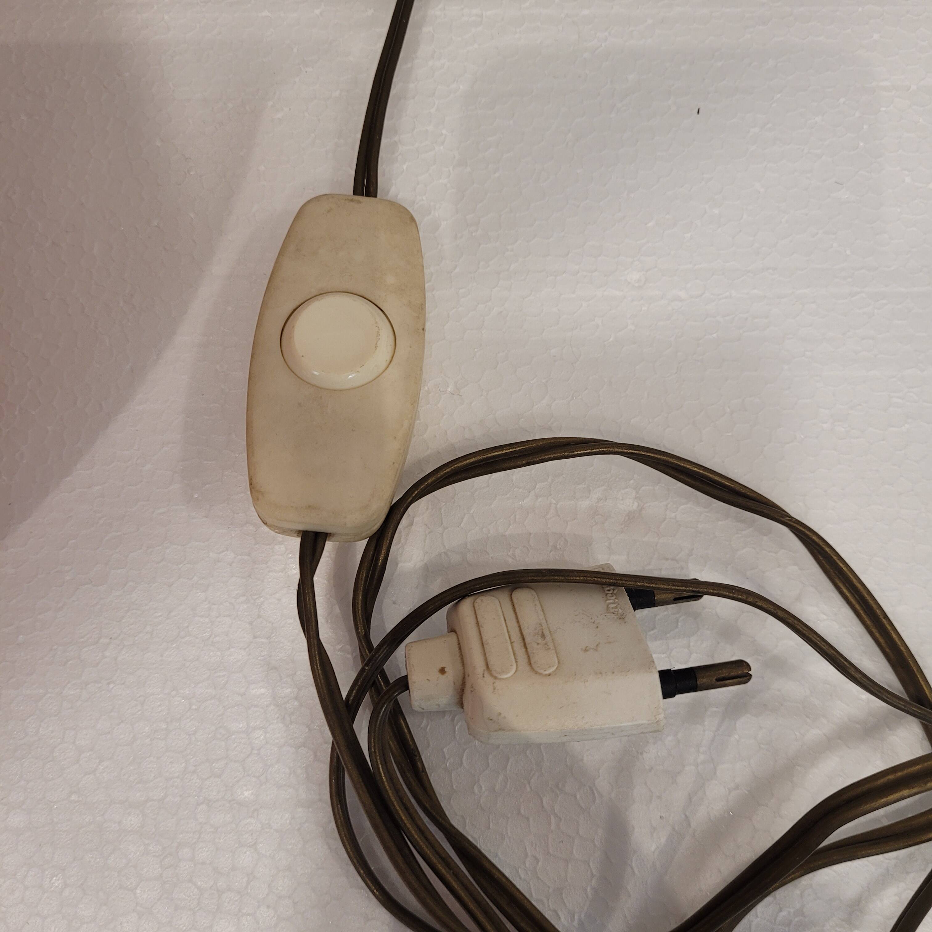 Orange ceramic lamp, 60's – Germany