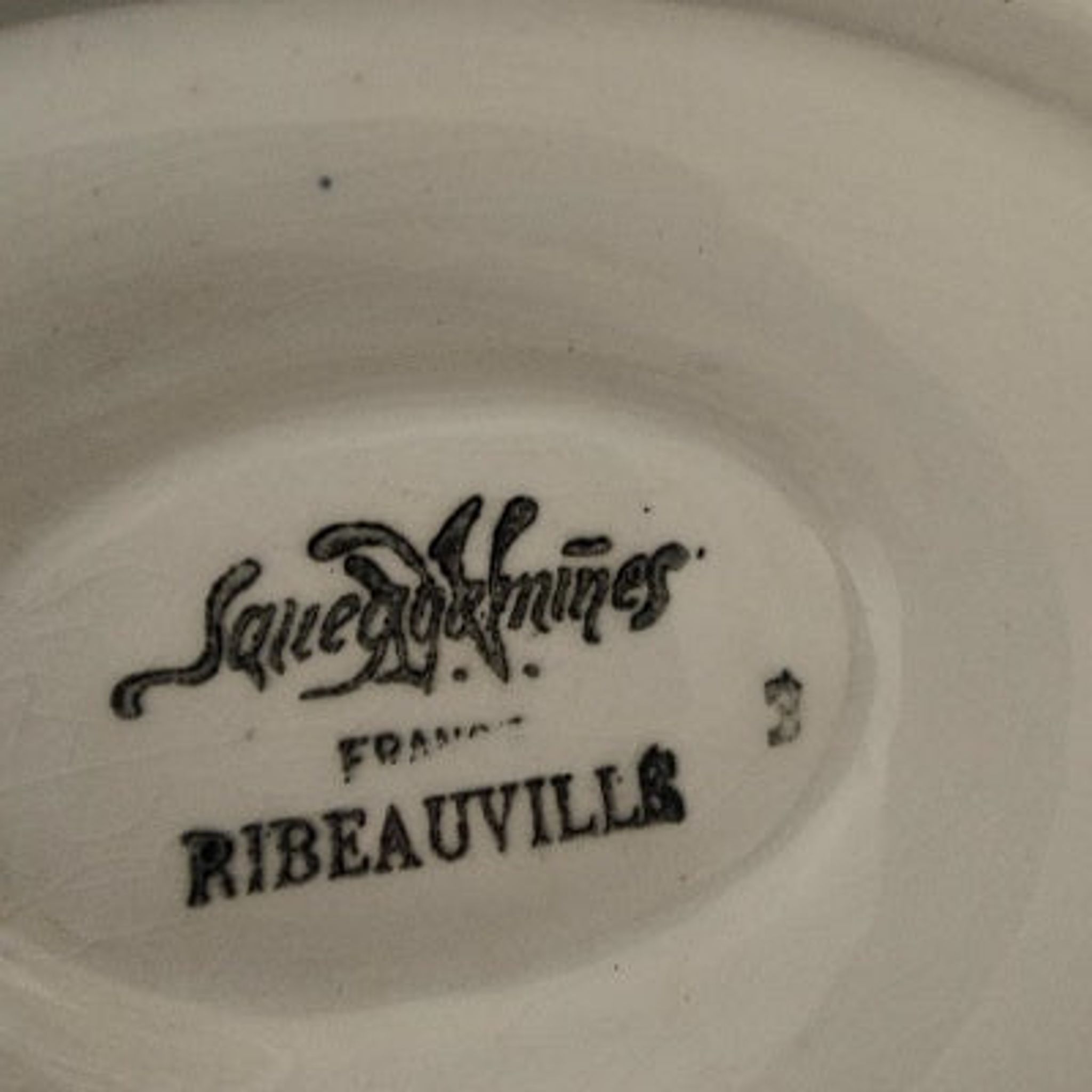 Saucière Sarreguemines model Ribeauvillé