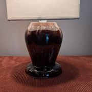 Pair of vintage 70s ceramic bedside lamps – Glazed enamels & e