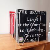 Magazine or vinyl holder - chrome steel design
