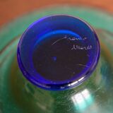 Duo of Murano glass cups signed Franco Moretti