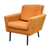Vintage club armchair orange pop 70