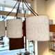 Scandinavian teak and perspex chandelier