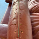 3-seater sofa Cassina Maralunga in red leather