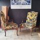 2 antique armchairs