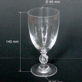 Set of 5 glasses Lalique model Fréjus