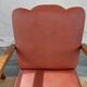 paire de fauteuils art déco, terracotta